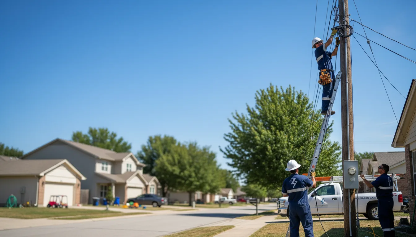 Residential electrician providing installation services in Hallsville, MO